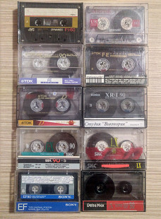 SALE! JVC, Maxell, TDK, Sony, SKC, Konica 10 касет
