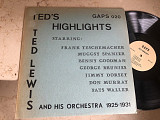 Ted Lewis – Ted's Highlights ( USA ) JAZZ LP