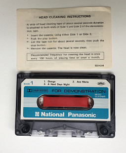National Panasonic Demonstration cassette