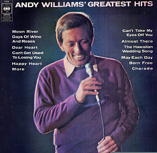 Andy Williams - Andy Williams' Greatest Hits NM- made in UK 1970