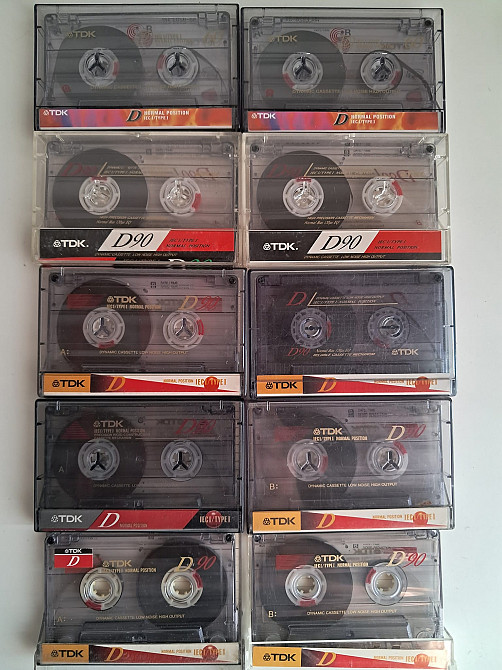 TDK Лот із 10 касет б.у. | Кассеты под запись на Vinyl.com.ua