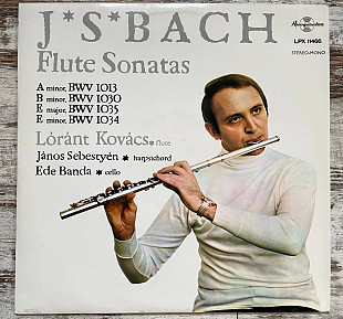 J.S. Bach, Lóránt Kovács, János Sebestyén, Ede Banda – Flute Sonatas LP