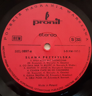 Sława Przybylska - Sława Przybylska (1972)