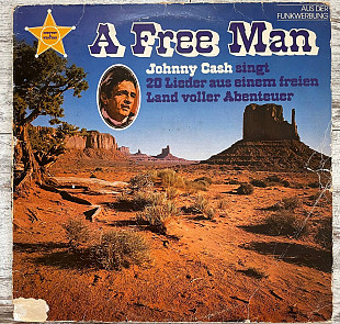 Johnny Cash – A Free Man (Johnny Cash Singt 20 Lieder Aus Einem Freien Land Voller Abenteuer) LP