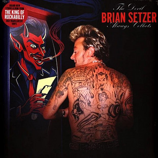 LP BRIAN SETZER – The Devil Always Collects - Red Vinyl '2023 Limited Edition - NEW
