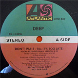 Deep (4) - Don't Wait (Till It's Too Late) (12", Promo), до 31/07/22 скидка 40% от указанной цены