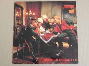 Accept ‎– Russian Roulette (Polydor ‎– 829 028-1, Scandinavia) insert NM-/NM-