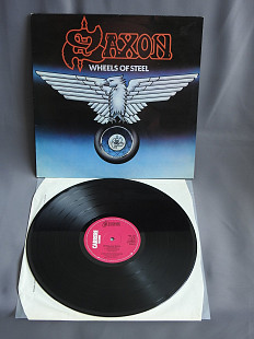 SAXON Weels of Steel LP UK пластинка оригинал 1980 NM Британия