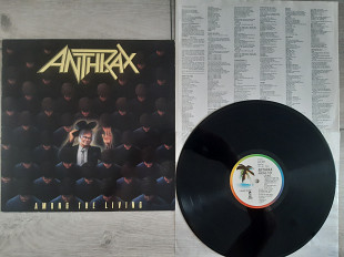 ANTHRAX  AMONG THE LIVING ( ISLAND ILPS 9865 A2U/B1U )  1987 ENGL 