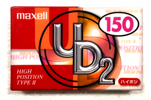 Аудіокасета MAXELL UD2 150 Type II High position cassette касета version 2