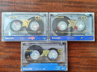 Кассеты Philips CD one ferro 90, CD extra 60 type II chrome