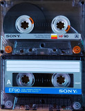 Аудиокассеты SONY super EF90 и HF90, Lazer FS 90