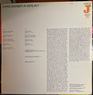 Chris Barber ‎– Chris Barber In Berlin 1