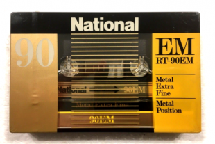 Аудіокасета NATIONAL EM 90 RT-90EM Type IV Metal position cassette касета