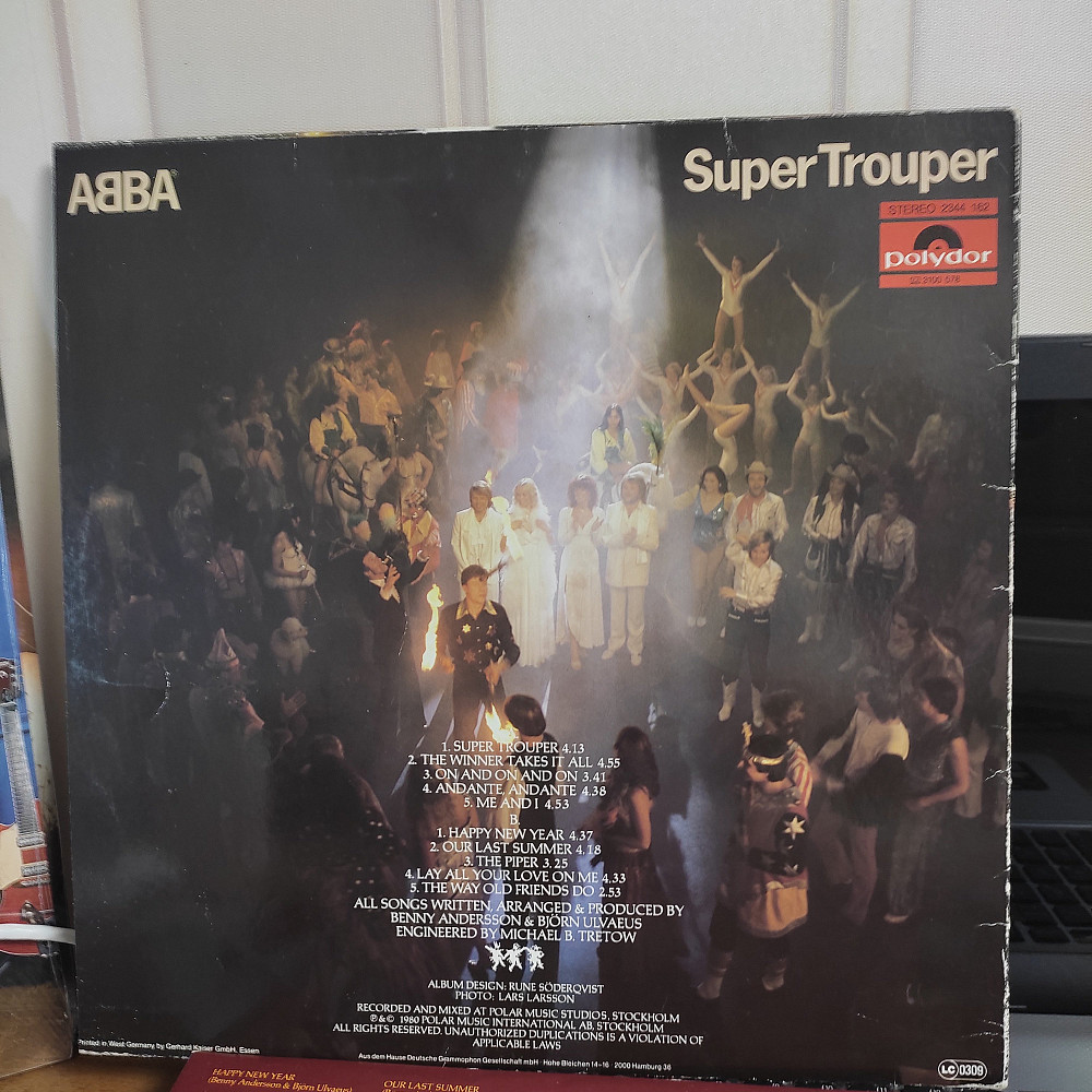 ABBA SUPER TROUPER LP | Виниловые пластинки на Vinyl.com.ua