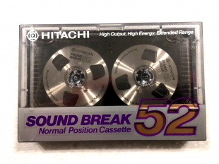 Аудіокасета HITACHI SOUND BREAK 52 silver reel to reel Type I Normal position cassette касета