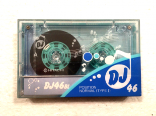 Аудіокасета HITACHI DJ46bl DJ 46 Type I Normal position cassette касета