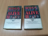 Аудиокассета Kiss – Alive I + Alive II (Лот 2шт)