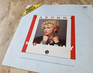Madonna - Holiday + poster (Germany'1983)