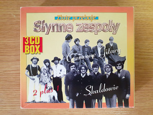 Комплект из 3 компакт дисков фирменный 3CD Złote Przeboje ( Skaldowie, 2 plus 1, Czerwone Gitary )