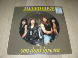 Jagged Edge ‎– You Don't Love Me (UK, 1990, 12` Single, Picture disc) (glam metal)