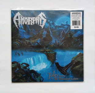 AMORPHIS "Tales from the Thousand Lakes" (2023 Relapse Records) ROYAL BLUE/METALLIC SILVER/BABY BLUE