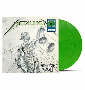 METALLICA "...And Justice for All" (2021 Blackened Recordings/Walmart) GREEN TRANSLUCENT DOUBLE VINY