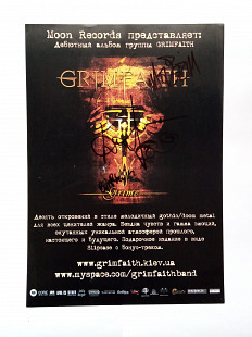 GRIMFAITH “Grime” A3 Poster with autographs