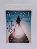 ALCEST “Shelter Tour 2014” Concert pass with autographs