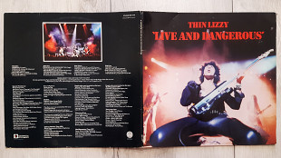 THIN LIZZY LIVE AND DANGEROUS 2 LP ( VERTIGO SPACESHIP 9199 657 / 58 ) G/F 1978 HOLL