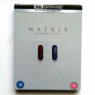 THE MATRIX: RESURRECTIONS "Movie" (2021 Warner Bros.) 4K ULTRA HD BLU-RAY STEELBOOK factory sealed