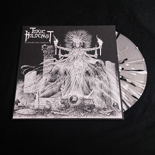 Toxic Holocaust - Conjure And Command (milky clear with black, white and grey splatter vinyl)