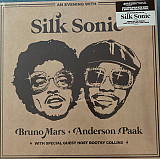 Silk Sonic ‎– An Evening With Silk Sonic платівка (Gold w/ White & Red Splatter Vinyl)
