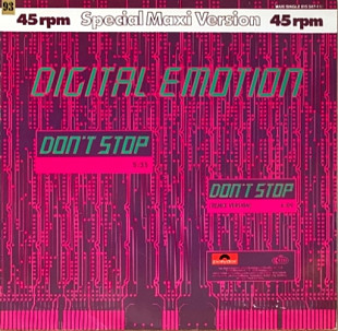 Digital Emotion - Don't Stop - 1983. (EP). 12. Vinyl. Пластинка. Germany.