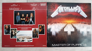METALLICA MASTER OF PUPPETS 2 LP ( MUSIC FOR NATIOND MFN 60 DM A1/B1/C1/D1 ) G/F 45 RPM 1986 UK