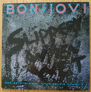 Bon Jovi Slippery When Wet UK first press lp vinyl