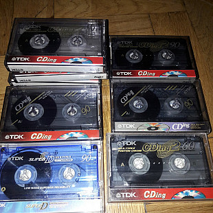 Аудиокасеты TDK CDing II та D90- хром