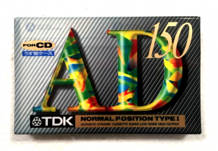 Аудіокасета TDK AD 150 Type I NORMAL position cassette касета