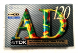 Аудіокасета TDK AD 120 Type I NORMAL position cassette касета