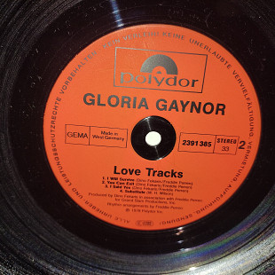 GLORIA GAYNOR ''LOVE TRACKS'' LP