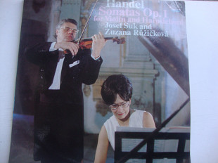 HANDEL SONATAS OP 1 FOR VIOLIN AND HARPSICHORD JOSEF SUK AND ZUZANA RUZICOVA 2LP