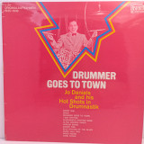 Joe Daniels And His Hot Shots In "Drumnastik" – Drummer Goes To Town LP 12" (Прайс 27872)