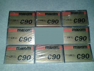 Кассеты новые Maxim LN C90. 8штук