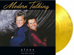 Modern Talking – Alone (2LP, Album, Limited Edition, Numbered, Reissue, Yellow & Black Marbled Vinyl