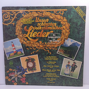 Various – Unsere Schonsten Volkstumlichen Lieder LP 12" (Прайс 34700)