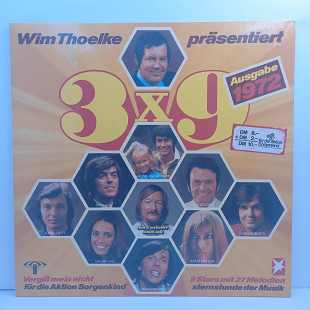 Various – Wim Thoelke Prasentiert: 3x9 - 9 Stars Mit 27 Melodien LP 12" (Прайс 29143)