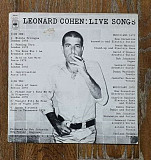 Leonard Cohen – Live Songs LP 12", произв. England