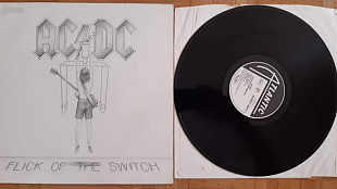 AC / DC FLICK OF THE SWITCH ( ATLANTIC 78-0100-1 A/B ) EBOSSED COVER 1983 GERMANY