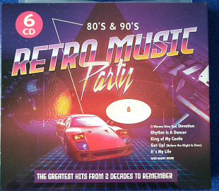 RETRO MUSIC PARTY 80's & 90's, 6CD Box set.