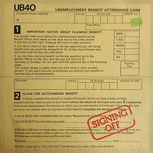 UB40 - "Signing Off", LP + Single